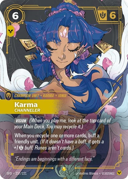 Karma - Channeler (Overnumbered), Spiritforged 237/221