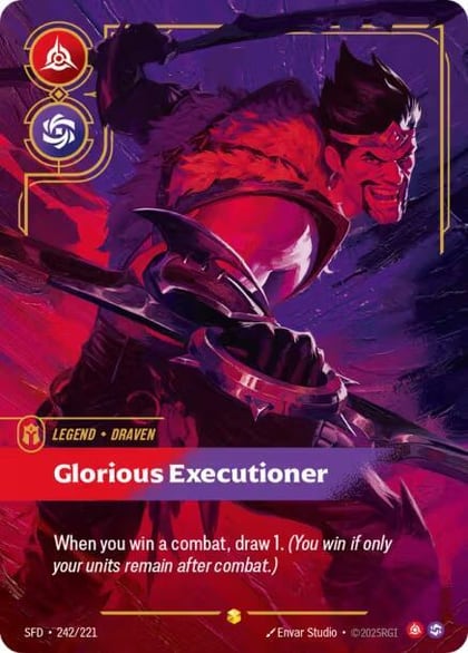 Draven - Glorious Executioner (Overnumbered), Spiritforged 242/221