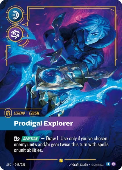 Ezreal - Prodigal Explorer (Overnumbered), Spiritforged 248/221
