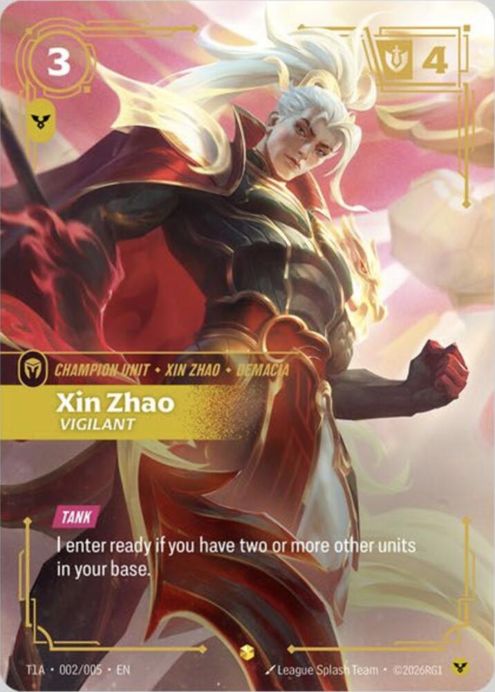 Xin Zhao, Vigilant (T1 Worlds Champion Player Bundle), T1 2025 Worlds Champion Bundles T1A 002/005