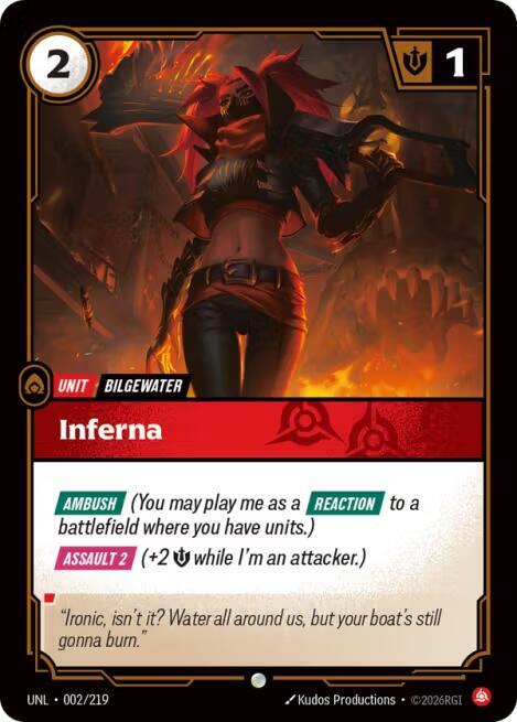 Inferna, Unleashed 002/219
