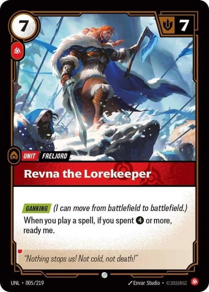 Revna the Lorekeeper, Unleashed 005/219