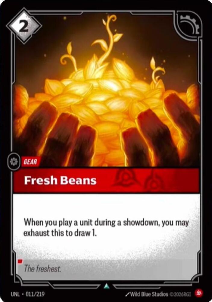 Fresh Beans, Unleashed 011/219