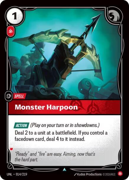 Monster Harpoon, Unleashed 014/219