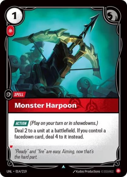 Monster Harpoon, Unleashed 014/219