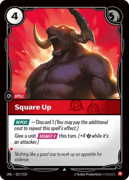 Square Up, Unleashed 017/219