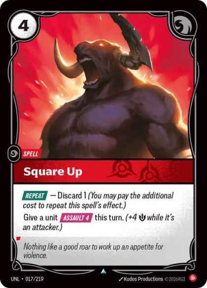 Square Up, Unleashed 017/219