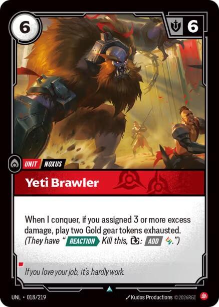Yeti Brawler, Unleashed 018/219