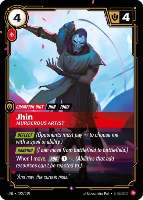 Jhin - Murderous Artist, Unleashed 022/219
