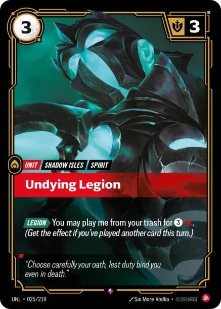 Undying Legion, Unleashed 025/219