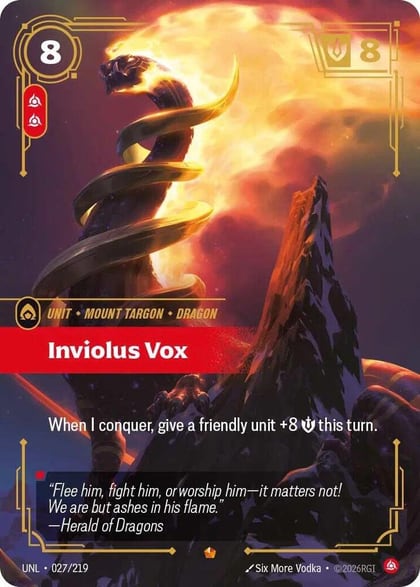 Inviolus Vox, Unleashed 027/219