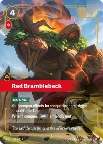 Red Brambleback (Alternate Art), Unleashed 029a/219