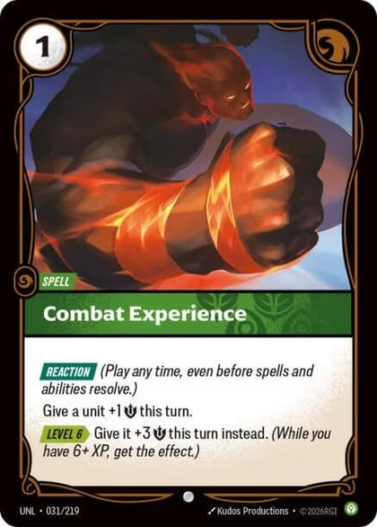 Combat Experience, Unleashed 031/219