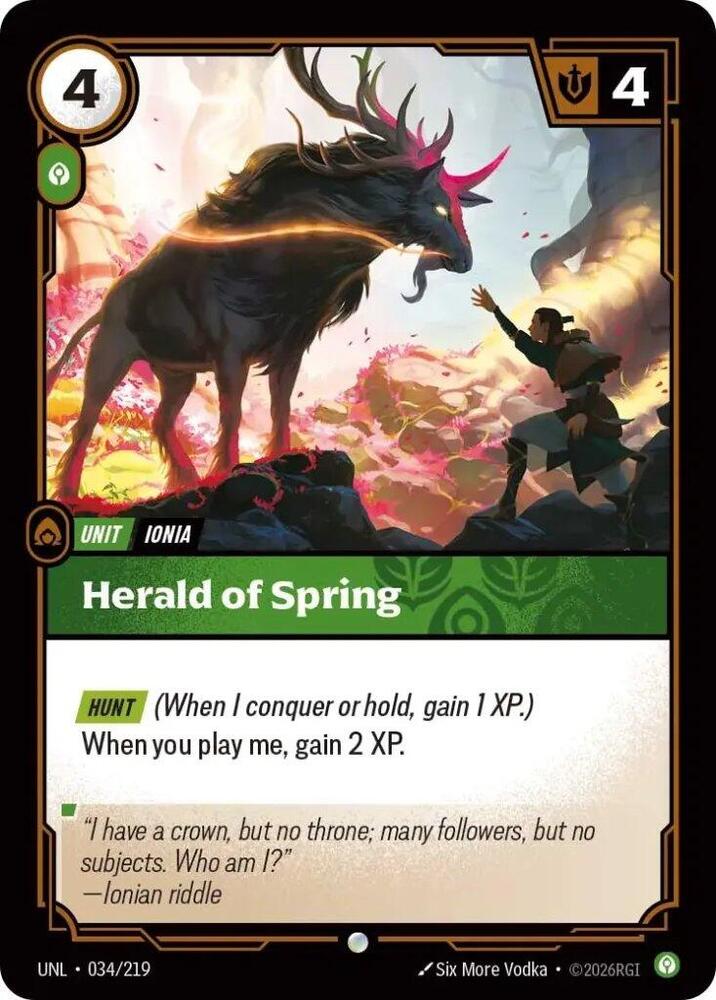 Herald of Spring, Unleashed 034/219