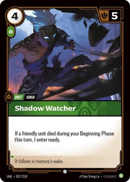 Shadow Watcher, Unleashed 037/219