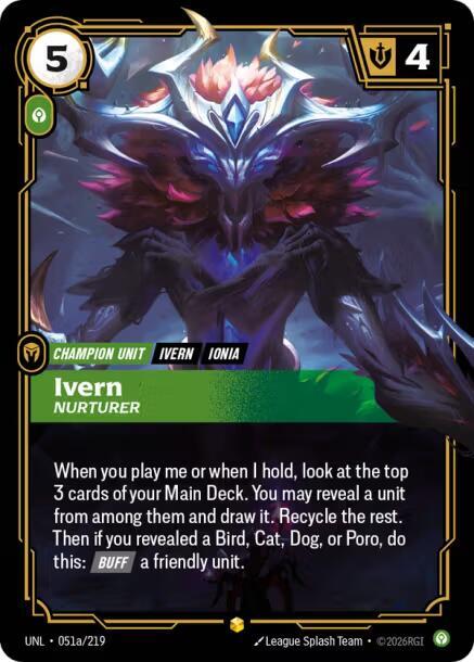 Ivern - Nurturer (Alternate Art), Unleashed 051a/219