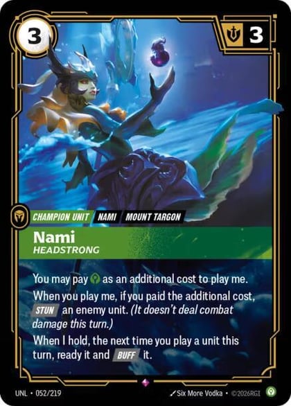 Nami - Headstrong, Unleashed 052/219