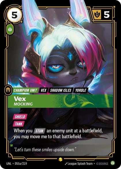 Vex - Mocking (Alternate Art), Unleashed 055a/219
