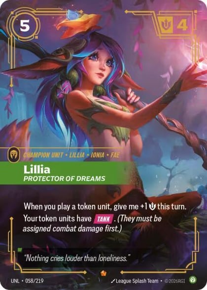 Lillia - Protector of Dreams, Unleashed 058/219