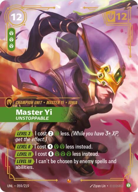Master Yi - Unstoppable, Unleashed 059/219