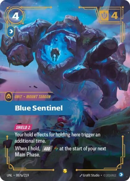 Blue Sentinel (Alternate Art), Unleashed 087a/219