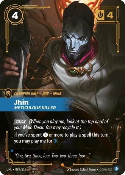 Jhin - Meticulous Killer, Unleashed 089/219