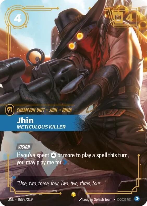 Jhin - Meticulous Killer (Alternate Art), Unleashed 089a/219