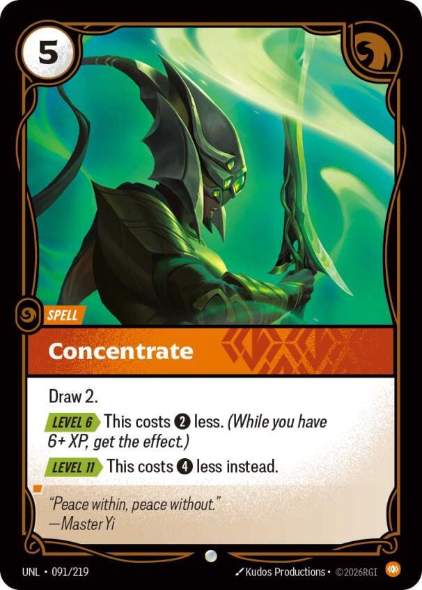 Concentrate, Unleashed 091/219