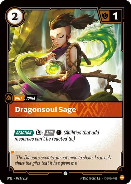 Dragonsoul Sage, Unleashed 093/219