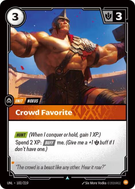 Crowd Favorite, Unleashed 102/219