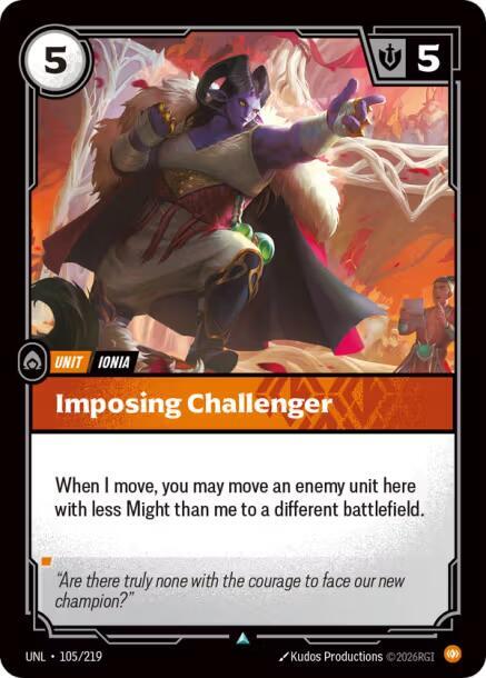 Imposing Challenger, Unleashed 105/219