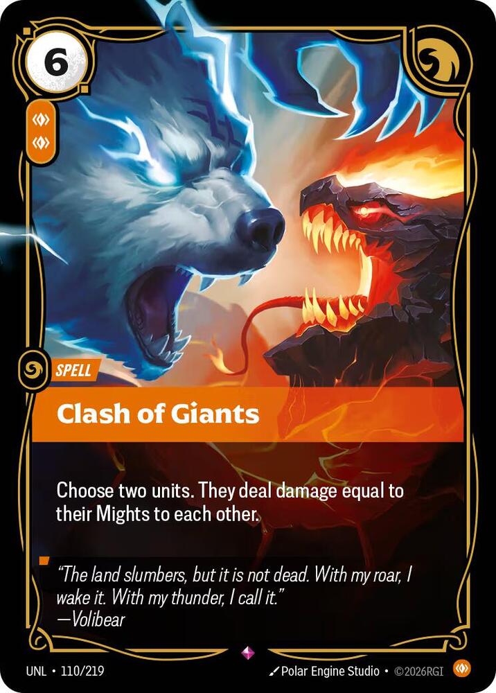 Clash of Giants, Unleashed 110/219