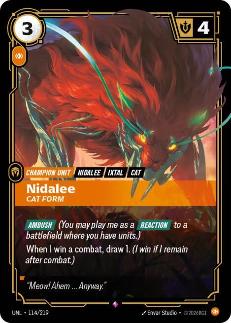 Nidalee - Cat Form, Unleashed 114/219