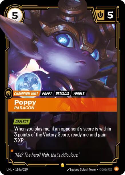 Poppy - Paragon (Alternate Art), Unleashed 116a/219