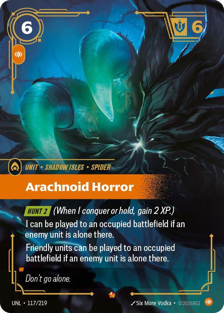 Arachnoid Horror, Unleashed 117/219