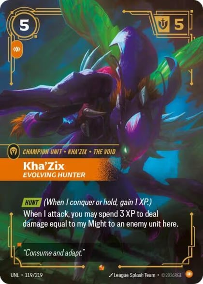 Kha'Zix - Evolving Hunter, Unleashed 119/219