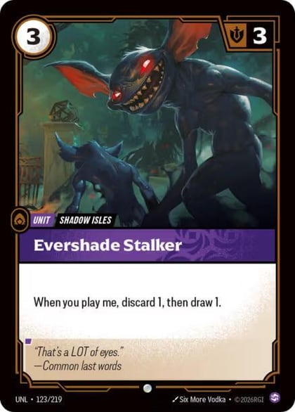 Evershade Stalker, Unleashed 123/219
