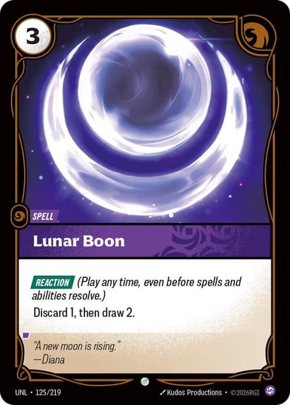 Lunar Boon, Unleashed 125/219