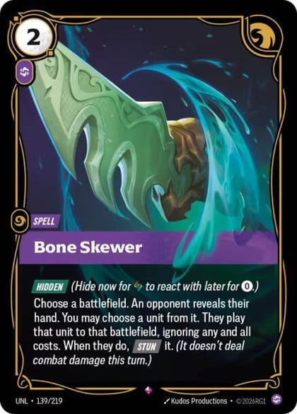 Bone Skewer, Unleashed 139/219