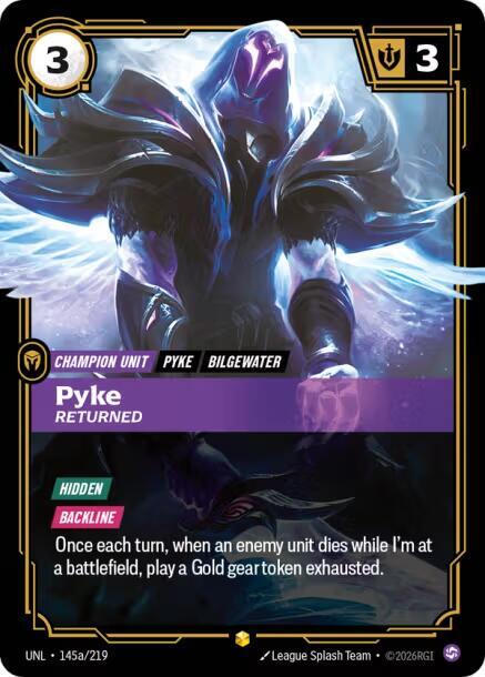Pyke - Returned (Alternate Art), Unleashed 145a/219