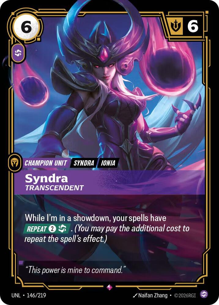 Syndra - Transcendent, Unleashed 146/219