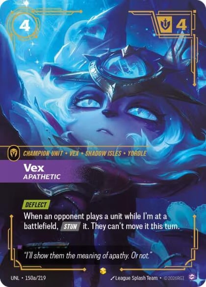 Vex - Apathetic (Alternate Art), Unleashed 150a/219