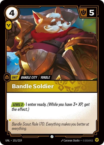 Bandle Soldier, Unleashed 151/219