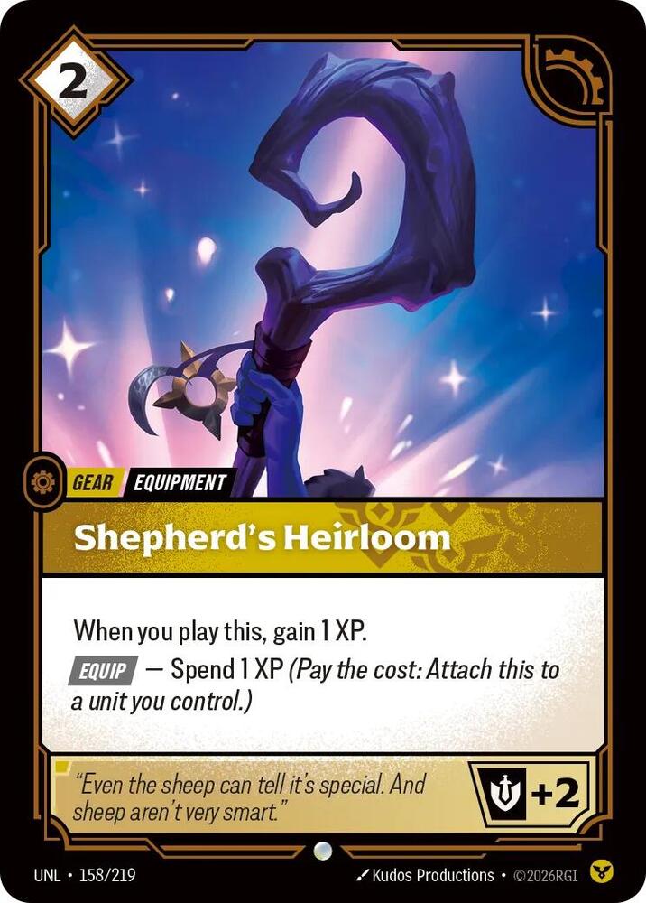 Shepherd's Heirloom, Unleashed 158/219