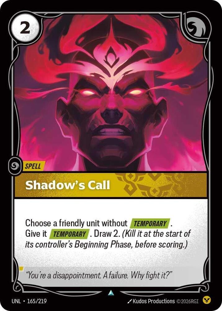 Shadow's Call, Unleashed 165/219