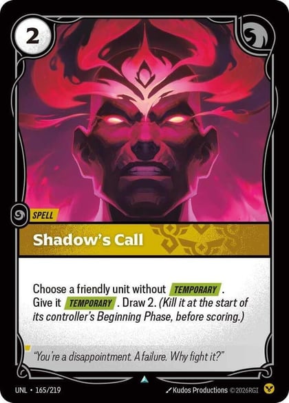 Shadow's Call, Unleashed 165/219