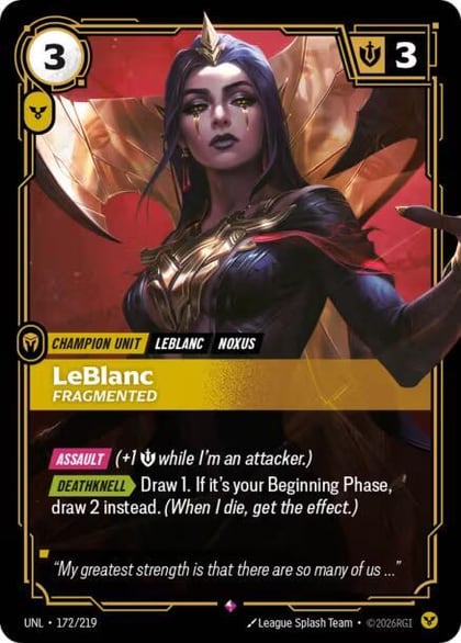 LeBlanc - Fragmented, Unleashed 172/219