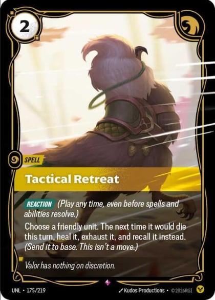 Tactical Retreat, Unleashed 175/219