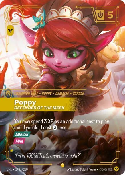 Poppy - Defender of the Meek (Alternate Art), Unleashed 178a/219