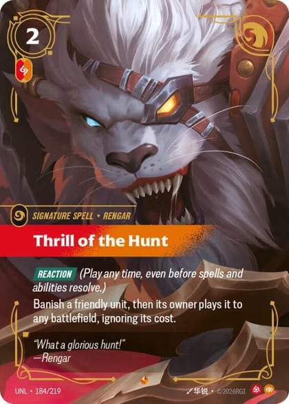 Thrill of the Hunt, Unleashed 184/219
